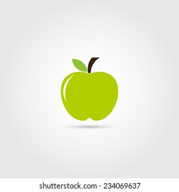 Green apple icon - Vector
