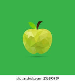 Green apple icon - Vector