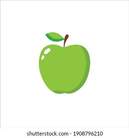 
Green Apple Icon Vector Design.