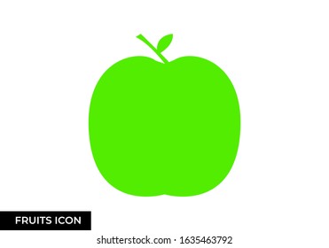 green apple icon.apple vector.vector ilustration