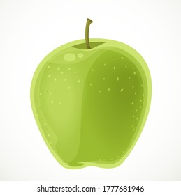 Green apple isolated on white background