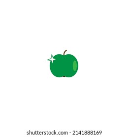 Green apple isolated on white background