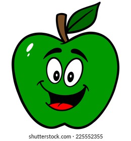 Green Apple Mascot