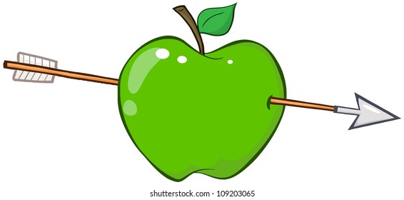  Green Apple Shot By An Arrow