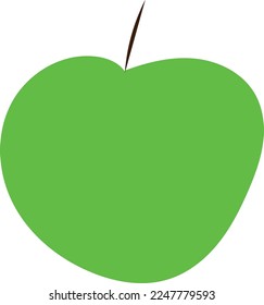 green apple simple drawing nature and benefits