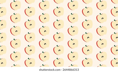 Green apple vector background – crisp and fresh fruit layout.