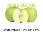 Green Apple Vector eps 10