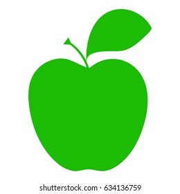 Green apple vector icon