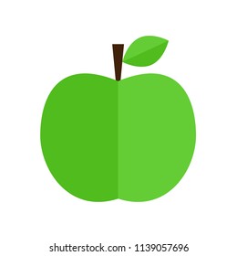 green apple. Vector illustration