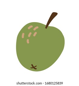 Green apple. Vector illustration apple. Vector illustration.