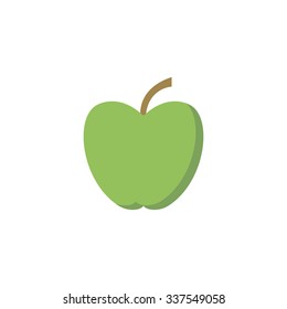 Green apple - vector illustration