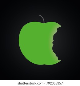 Green apple vector illustration