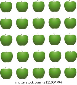 green apple vector transparent background