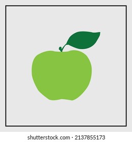 Diseño de camisetas vectoriales de Apple verde