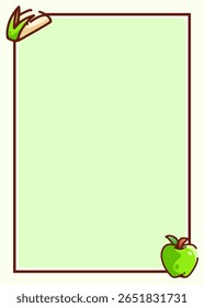 GREEN APPLE WALLPAPER SIMPLE CUTE VECTOR – UNIQUE BACKGROUNDS FOR DESIGN, EDITING, OR PRINT – FRESH FRUIT AESTHETIC PACK