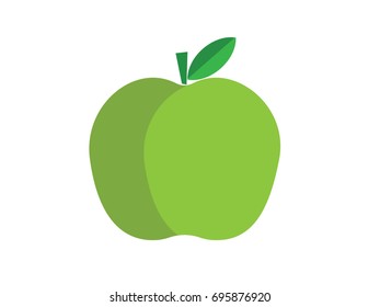  green apples. Vector illustration