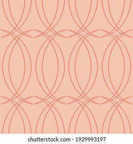 Green and apricot art deco inspired seamless pattern. Perfect for wallpaper, fabric, gift wrap, stationary, packaging and accessories.