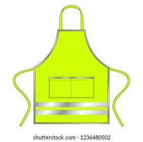 Green Apron Design Vector (Reflective)
: Flat View