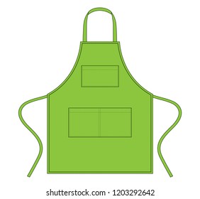 Yellow Apron Vector Flat View Stock Vector (Royalty Free) 1169268451