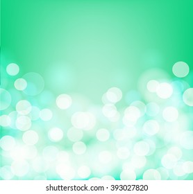 Green and aqua colors blurry square background. Vector illustration