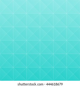 Green aqua gradient colors and white line geometric abstract background. Geometric pattern with triangle and square shapes.