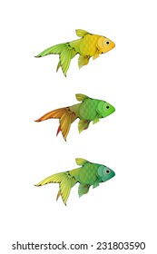 Green Aquarium Fishes