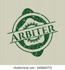 Green Arbiter distressed rubber grunge stamp