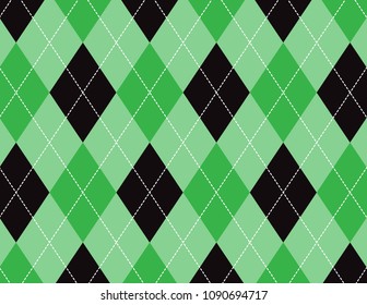 Green Argyle Background