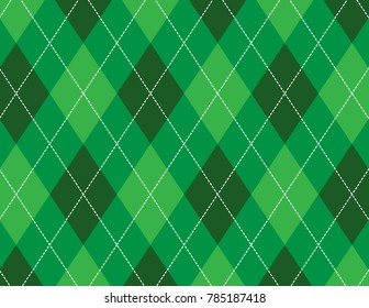 Green Argyle Background