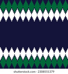 Green Argyle fair isle diseño de patrones sin fisuras para ropa de cama, textiles de moda, gráficos