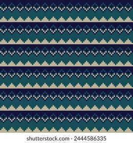 Green Argyle fair isle seamless pattern design for knitwear, fashion textile, graphics