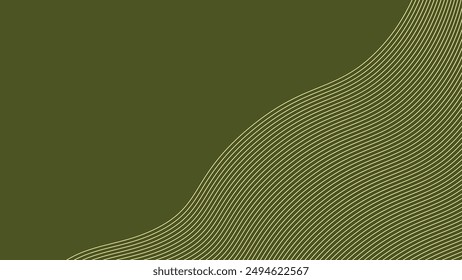 Green army abstract background with curve line for backdrop or presentation