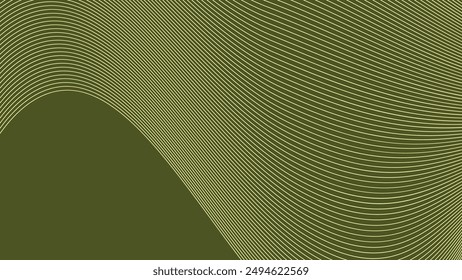 Fondo abstracto del ejército verde con la línea de la curva para el fondo o la presentación