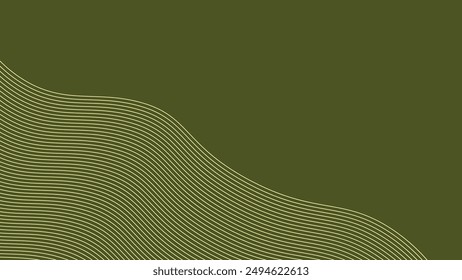 Green army abstract background with curve line for backdrop or presentation