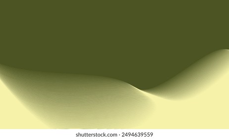 Fondo abstracto del ejército verde con la línea de la curva para el fondo o la presentación
