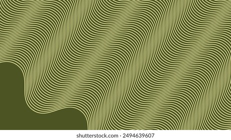 Fondo abstracto del ejército verde con la línea de la curva para el fondo o la presentación