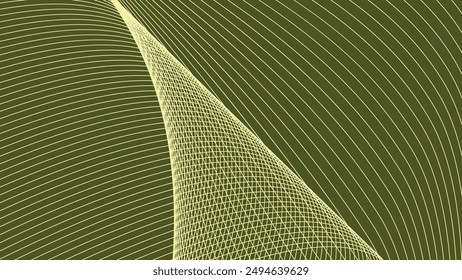 Green army abstract background with curve line for backdrop or presentation
