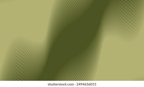 Green army abstract background with curve line for backdrop or presentation