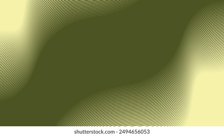 Abstrakter Hintergrund der grünen Armee mit Kurvenlinie für Hintergrund oder Präsentation