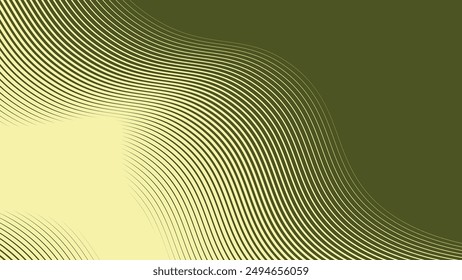 Fondo abstracto del ejército verde con la línea de la curva para el fondo o la presentación