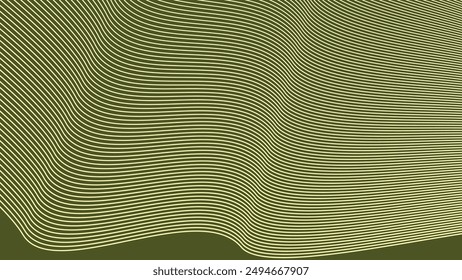 Fondo abstracto del ejército verde con la línea de la curva para el fondo o la presentación