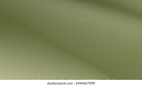 Fondo abstracto del ejército verde con la línea de la curva para el fondo o la presentación
