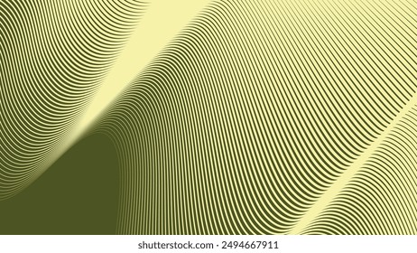 Green army abstract background with curve line for backdrop or presentation
