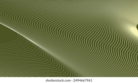 Fondo abstracto del ejército verde con la línea de la curva para el fondo o la presentación