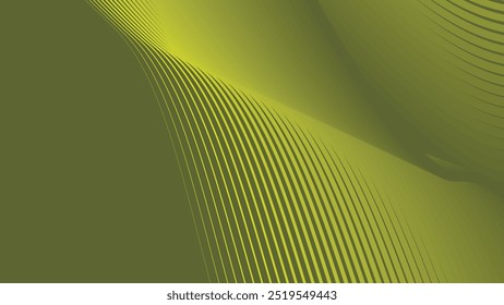 Green army abstract background with stripes curve line for backdrop or presentation