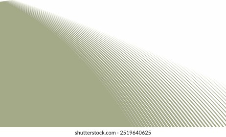 Fondo abstracto del ejército verde con la línea curva de las rayas para el telón de fondo o la presentación