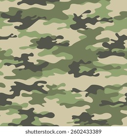 
green army camouflage background, vector modern forest texture, hunting pattern