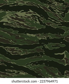 
Green army camouflage pattern, vector illustration, seamless trendy urban background.