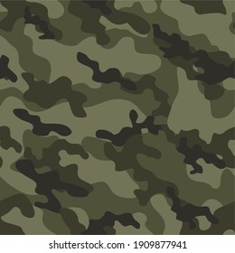 green army camouflage vector seamless print
