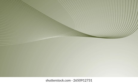 Gradiente verde del ejército con el fondo de la curva del semitono para el digital abstracto moderno y el Diseño gráfico